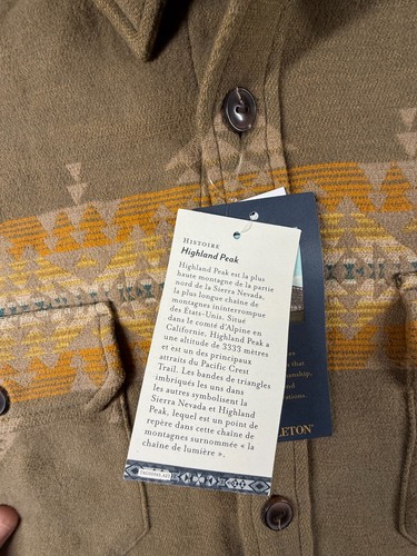 Pendleton Highland Peak Cotton Shirt Jacket XL NWT Aztec Western Shacket - Picture 4 of 8