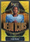 2025 Panini Select Cam Ward Neon Icons RC Gold Prizm Rookie #/10 Titans