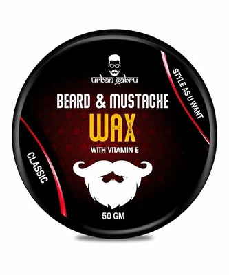 Urbangabru Beard & Mustache Wax For Men Strong Hold - (50 Gram) free shipp