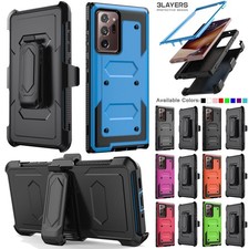 For Samsung Galaxy Note20/Note20 Ultra Case Hybrid Dual Layers Cover / Belt Clip