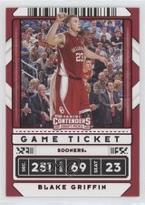 2020 Panini Contenders Draft Picks Variation Game Ticket Red Blake Griffin 00gy
