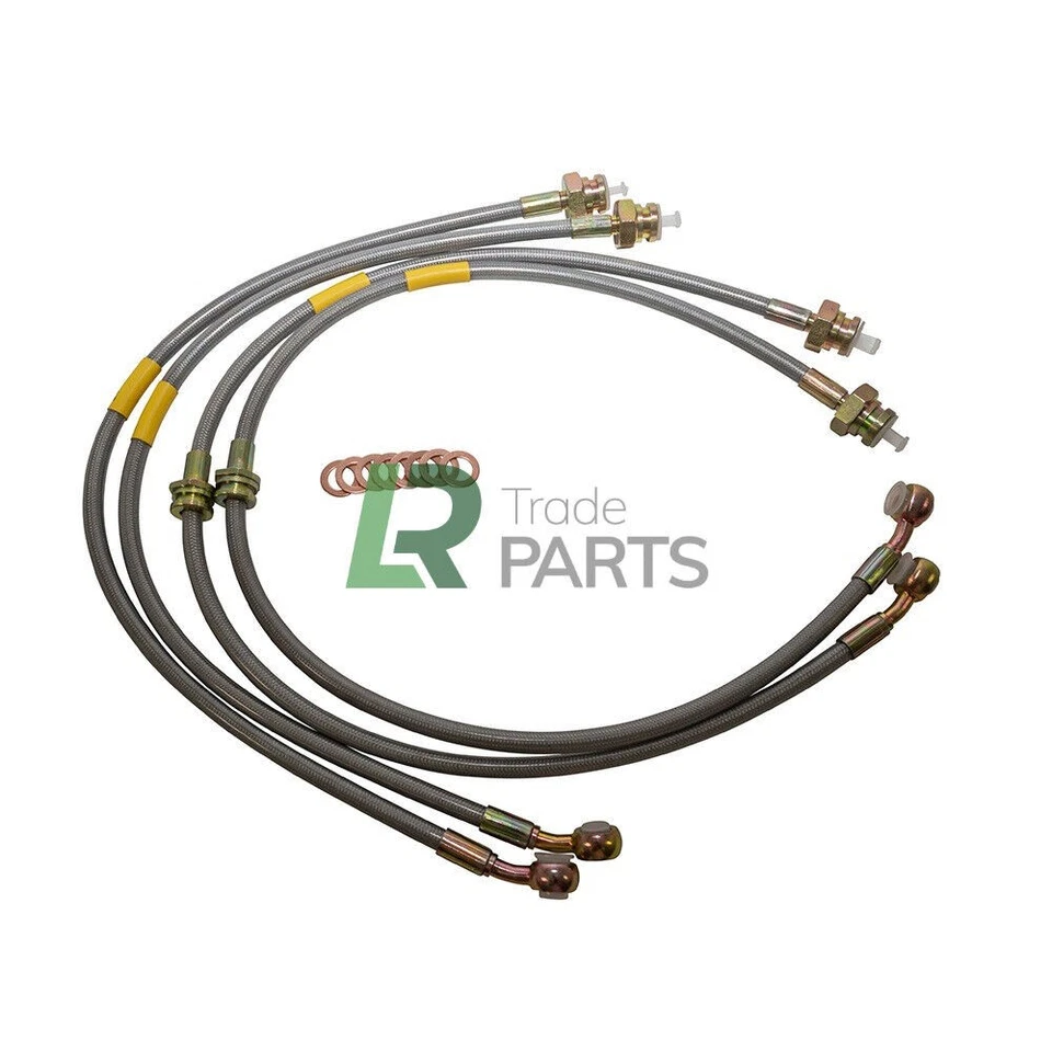 LAND ROVER DISCOVERY 2 TD5 V8 NUOVO +150MM KIT TUBI FRENO ESTESO ACCIAIO INOX - Immagine 4 di 4