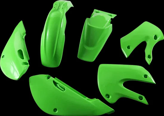 Kit de carrocería de guardabarros de plástico Acerbis verde Suzuki RM100 00-11 Foto 3 de 4