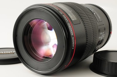 [Near Mint] Canon EF 100mm f/2.8 L Macro IS USM Lens w/ Caps From JP #29