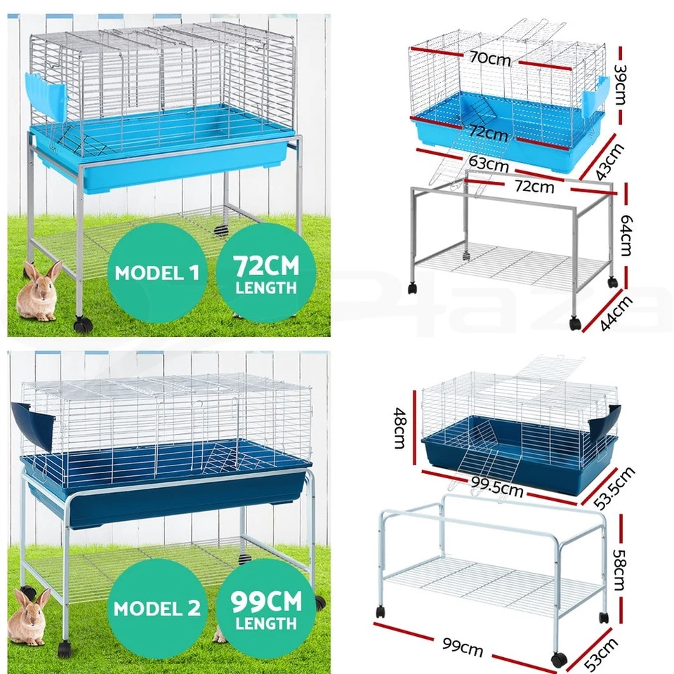 i.Pet Rabbit Cage Indoor Hutch Guinea Pig Ferret Pet Cages Bunny Carrier Outdoor - image 2 of 4