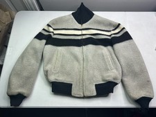Vintage 1950s McGregor Reversible Wool Nylon Bomber Jacket Men's Size S/M