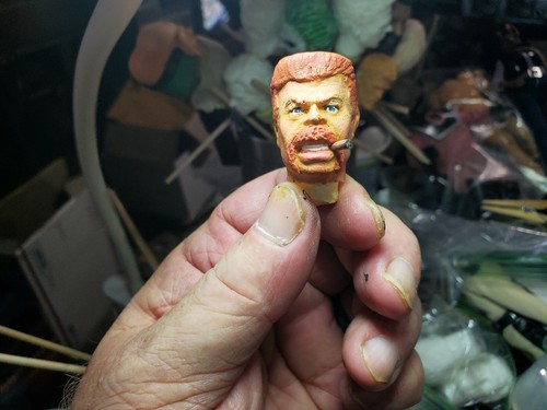 Custom Mego compatible Walking Dead Abraham Ford 8 inch scale painted head - Picture 5 of 6