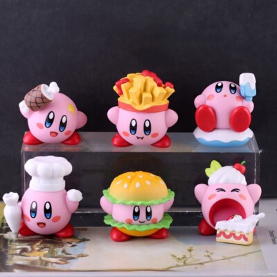 Pack of 6 Kirby cute Action Figure Toys Game NS