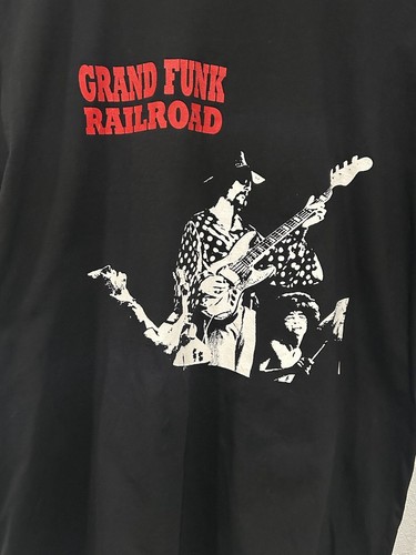 VTG Grand Funk Railroad T Shirt Sz XXL Black Single Stitch Classic Rock Band Tee - Bild 1 von 13