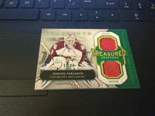 SEMYON VARLAMOV 2013-14 ARTIFACTS HOCKEY JERSEY 2 COLOR PATCH #/35 UPPER DECK 
