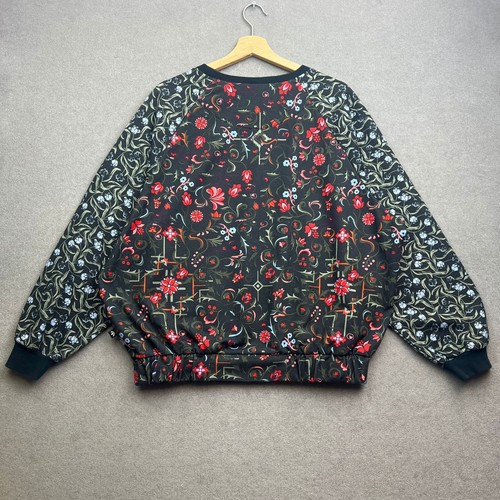 ADIDAS FARM RIO Sweatshirt Women UK 14 Floral Aztec Originals AOP Superstar Chic - Picture 12 of 13