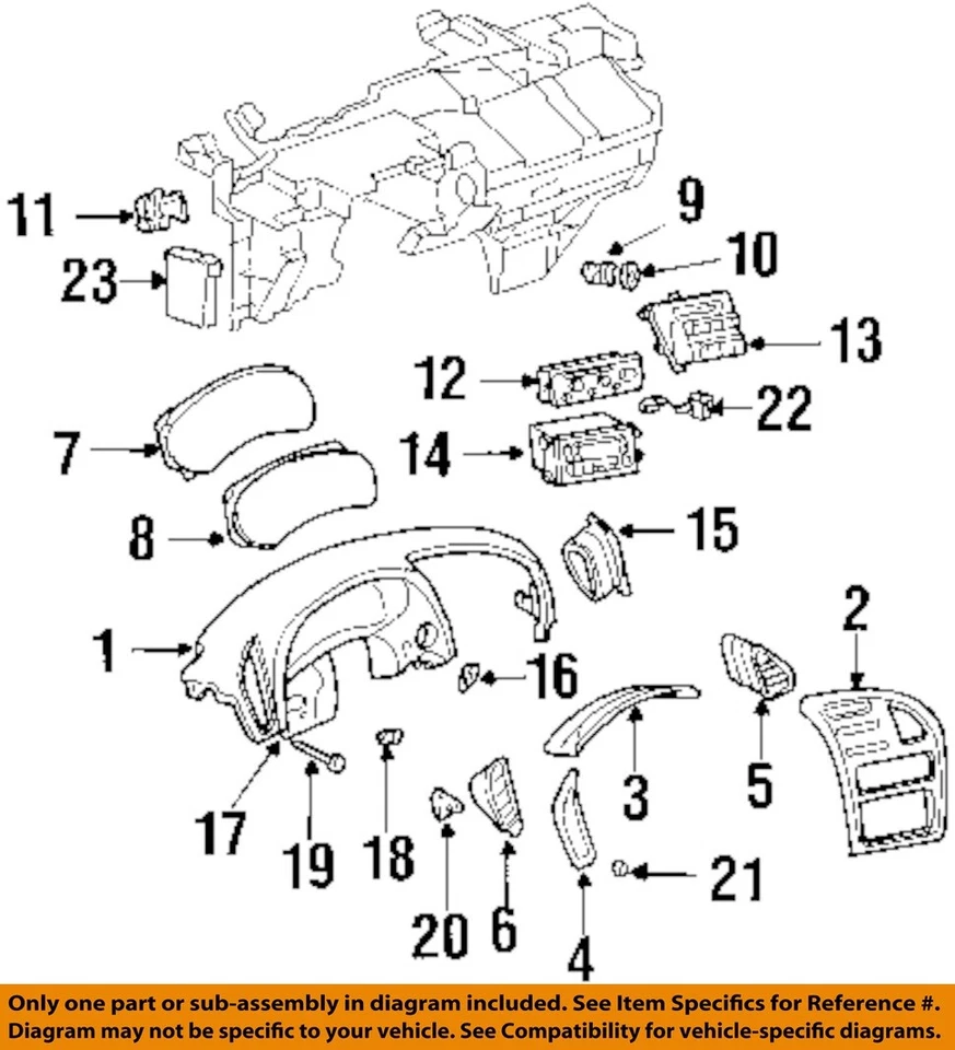 Velocímetro 3,5 L automático tracción delantera 107 k OEM 2001 2002 2003 Oldsmobile Aurora Foto 3 de 4