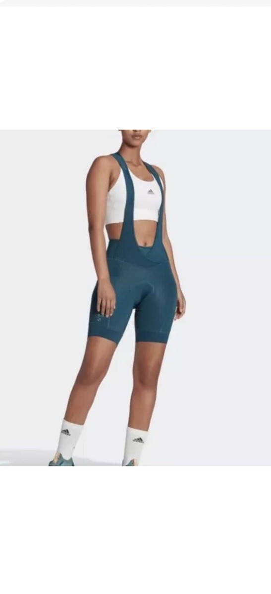 $200 Adidas X PARLEY Cycling BIB W Tights Women XS Utility Green
