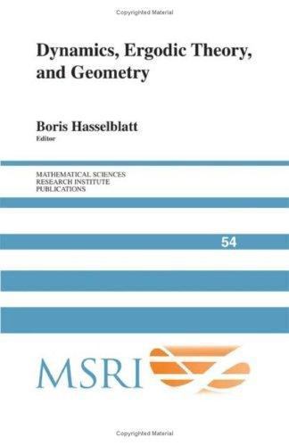 Dynamics Ergodic Theory Geometry Boris Hasselblatt Hardcover 9780521875417