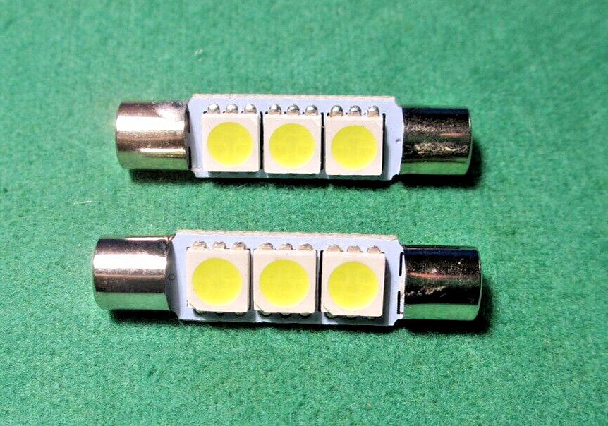 New Set of 2-LEDs for 6-15 Volt DC Circuit Tester Bright White replacement 6614F