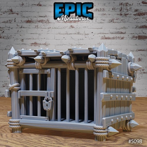 Dungeons and Dragons Prison Cages D&D Fantasy Miniatures - Picture 2 of 14