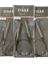 Lykke Driftwood Circular Needles; 16", 24", and 32" Lengths