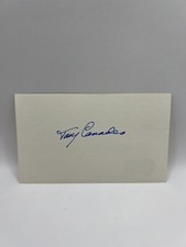 Tony Canadeo Signed Index Card Beckett COA Auto Packers