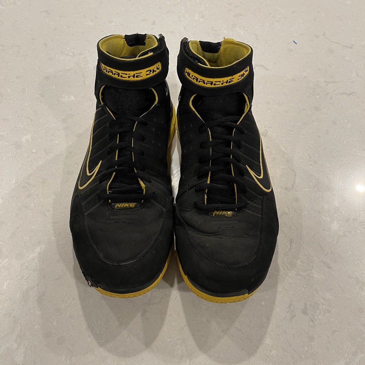 Size 9 - Nike Air Zoom Huarache 2K4 Black Maize for sale