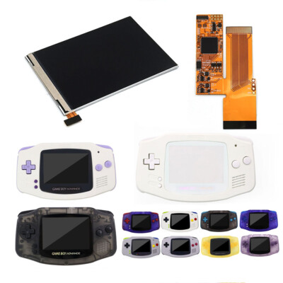 GBA IPS V2 LCD Screen Kits 10 Levels Backlight For Nintendo Gameboy Advance