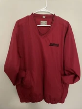 Case IH Agriculture Jacket Windbreaker Red Embroidered Size M