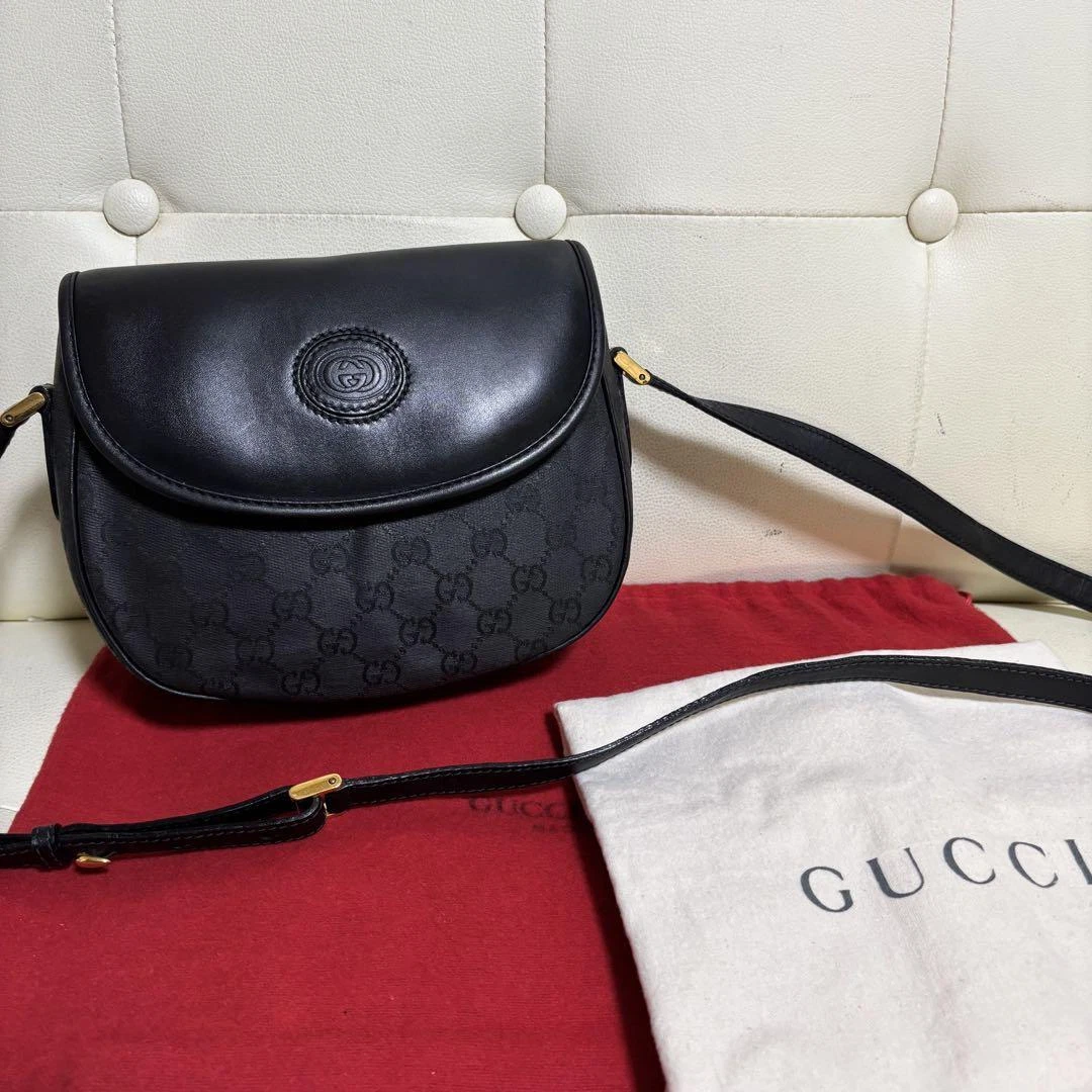 Accessoires extrêmes inclus GUCCI Old Gucci GG Half Moon Bag #PCDC0R