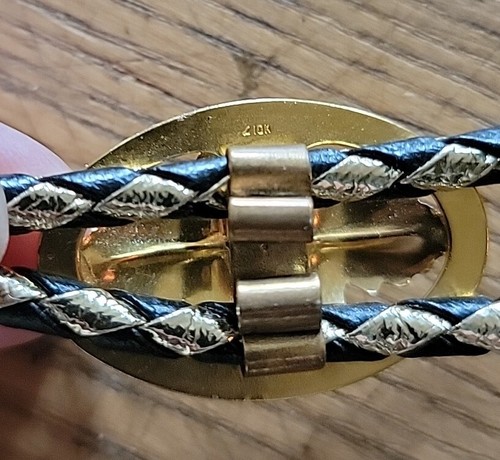 10K Black Hills Gold Co. Grape Cluster Bollo Tie With Infinity Symbol - Picture 4 of 5