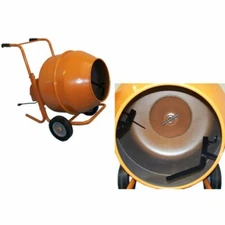 5 Cu Ft Electric Concrete Mixer Portable Cement Mortar Barrow 1/2HP for Farm Use