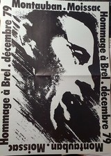 Jacques BREL Gedenkausstellung MONTAUBAN MOISSAC Dezember 1979