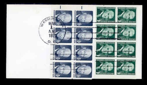 1278ae/1393ae DULL GUM BOOKLET PANES of 8 FDC - UNCACHETED