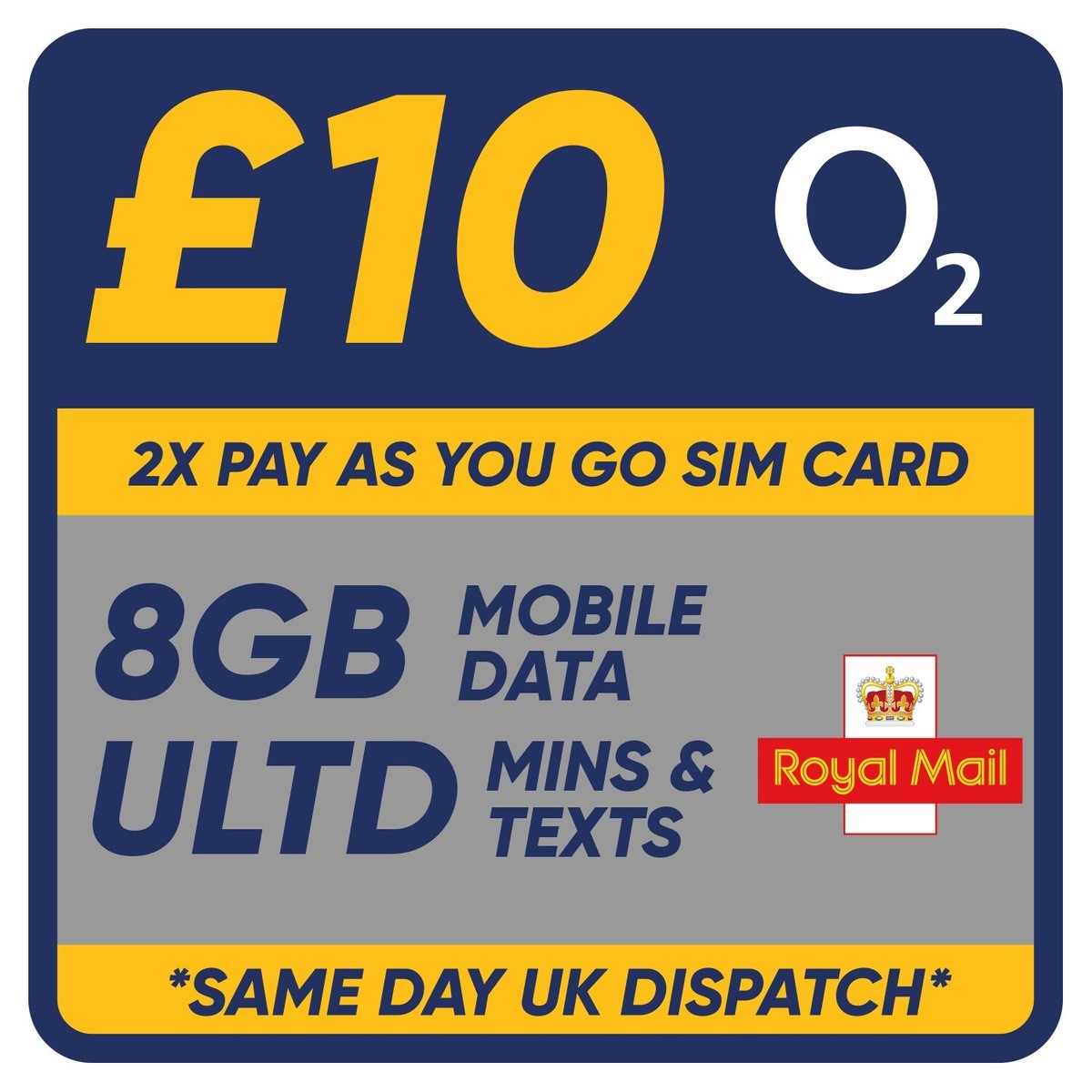 O2 Prepaid AT&T Prepaid 4G & 5G SIM Card (New Customer Discount)