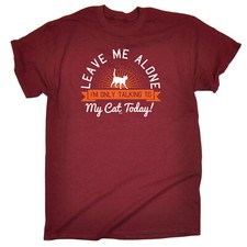 Only Talking To My Cat Today - Mens Funny Novelty T-Shirt Tshirts T Shirts Gift