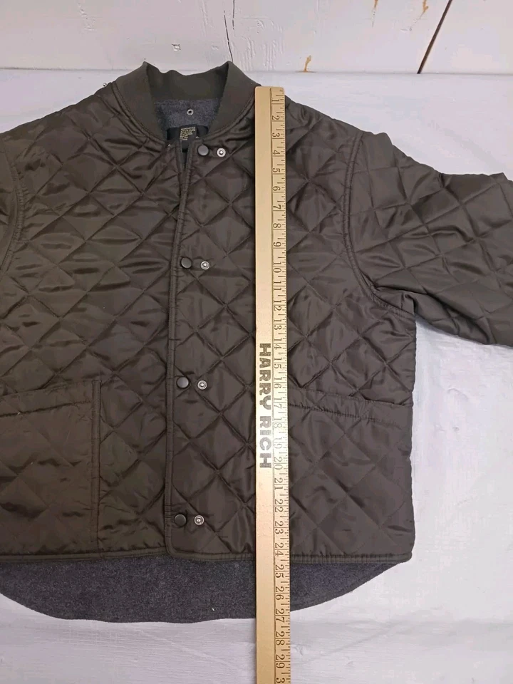 Chaqueta acolchada pelirroja forro a presión talla L Foto 3 de 4