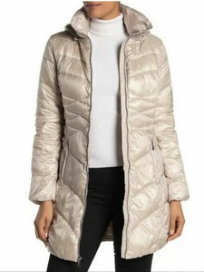 champagne puffer coat