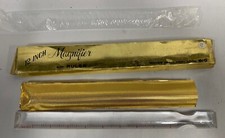 Vtg Clear Lucite Plastic Magnifying Reading Reader Aid Ruler A4