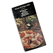 Bensen & Hedges 100's Recipes from 100 Greatest Restaurants 1978 Cookbook HC VG