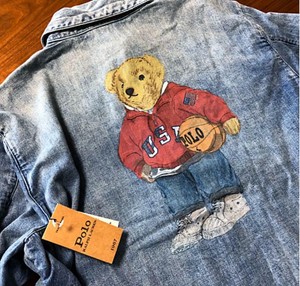 polo jacket with bear