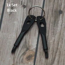 Screwdriver Keychain Set EDC Pocket Tool Hex Nut Wrench with Key Ring - Choose