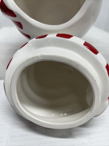 Tarro de galletas muñeco de nieve vintage 111/4" de alto Kmart copos de nieve - Imagen 4 de 9