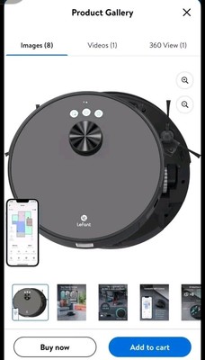 Vacuum Robot, Lefant LS1 Laser Navigation Vacuum Cleaner Robot Brand New 