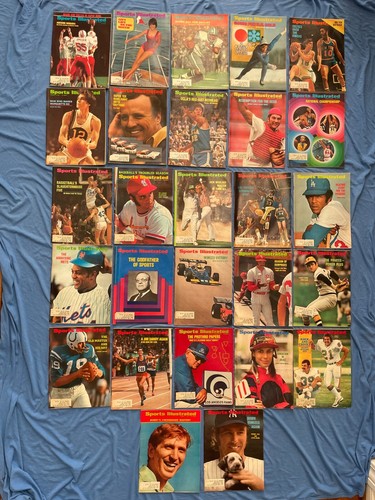 1972 Sports Illustrated Magazines Lot of 27 Celtics Foyt UCLA Lakers Dodgers NYY - Picture 13 of 16