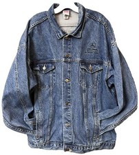 Vintage Tyca John Deere Des Moines Works Denim Jean Jacket Size XL TALL USA Made