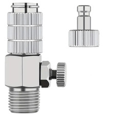 Airbrush Regulierbare Schnell Kupplung AG-120 Trenn Adapter Anschluss Kit 1/8
