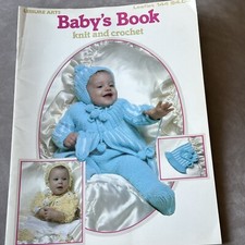 Vintage Leisure Arts Baby  s Book Knit And Crochet 1979