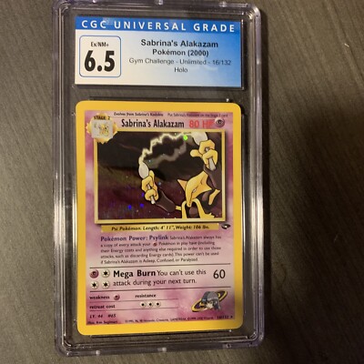 Sabrina's Alakazam Holo 16/132 Gym Challenge CGC 6.5 Rare Vintage