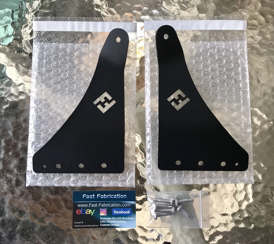 Hummer H3 52 Inch 52" LED Light Bar Mount Brackets - Straight/Curved - SCREWS - Изображение 2 из 4