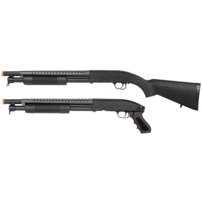 DOUBLE EAGLE M58 Spring Power Airsoft Shotgun w/ Imitation Metal Heat Shield