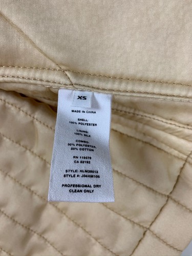 Helmut Lang Men's Quilted Bomber Jacket Ivory Size XS NWT Fleece Silk Lining - Picture 15 of 16