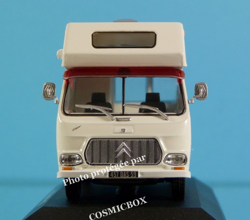 Miniature Citroën Currus HY Camping-Car 1972 - Échelle 1/43, Couleur Blanc, Métal/plastique - Neuf