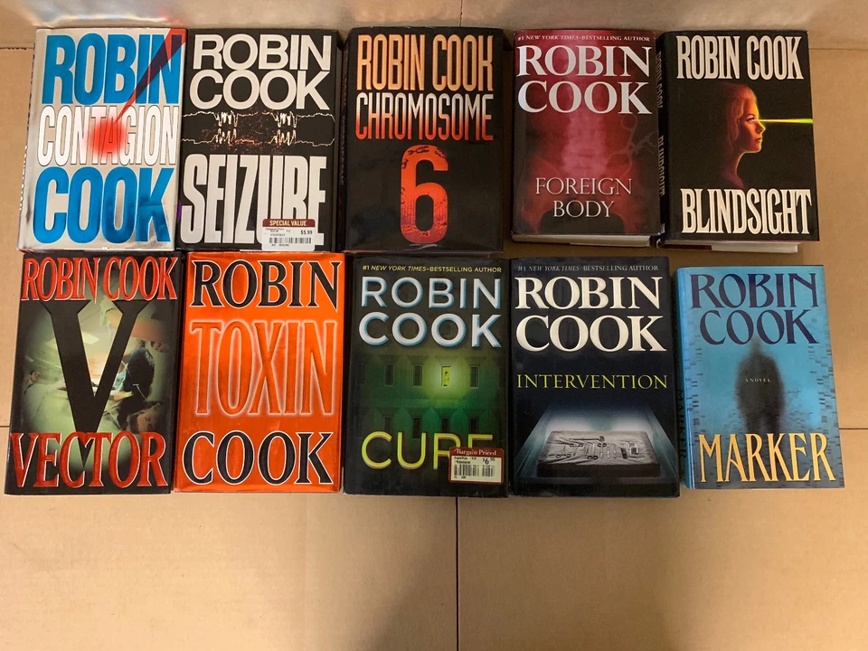 Lot of 10 ROBIN COOK MEDICAL Thriller Mystery ALL Hardcover HB HCDJ Books MIX - Image 3 of 4
